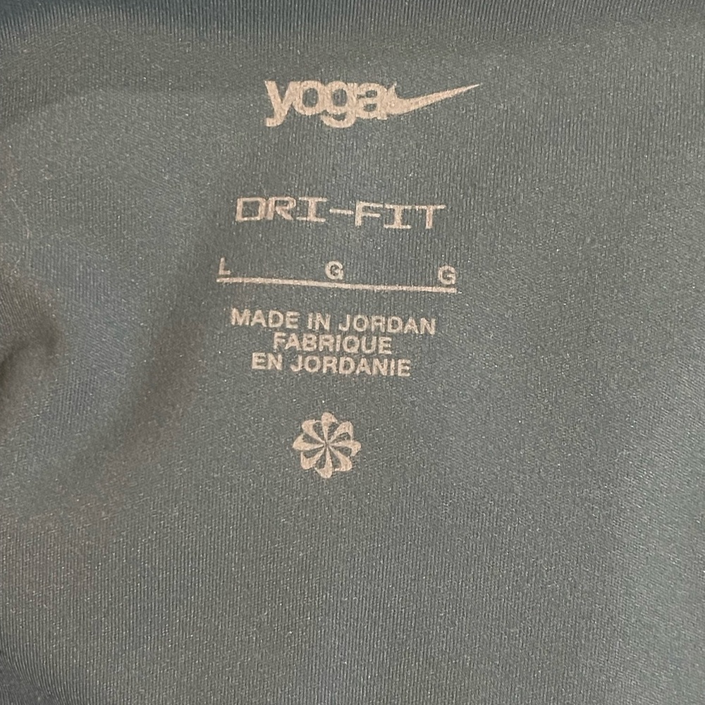Nike yoga blue leggings pants woman’s large EUC - Picture 7 of 7